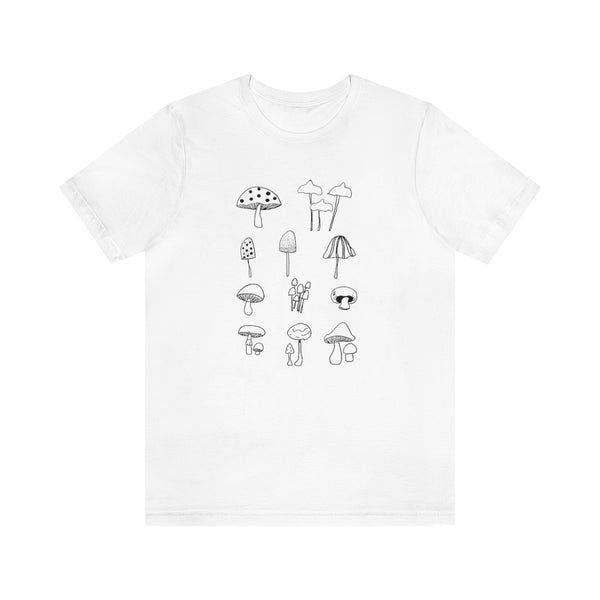 Mushroom T-shirt, Teacher flower shirt, Nature tshirt, wildflower shirt, montessori teach shirt