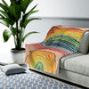 Velveteen Plush Blanket - Rainbow
