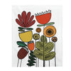 Velveteen Plush Blanket - Modern Floral