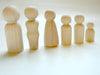Wooden Toy - Family Box - Handmade Wooden Little People Playset