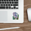Vintage Periwinkle Flowers Die-Cut Stickers