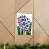 Vintage Periwinkle Flowers 1 Premium Matte vertical posters