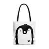 Penguin Original Artwork Reusable Graphic Tote Bag