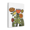 Warm Vintage Flowers Stretched Canvas