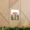 Happy Flower Field Premium Matte vertical posters