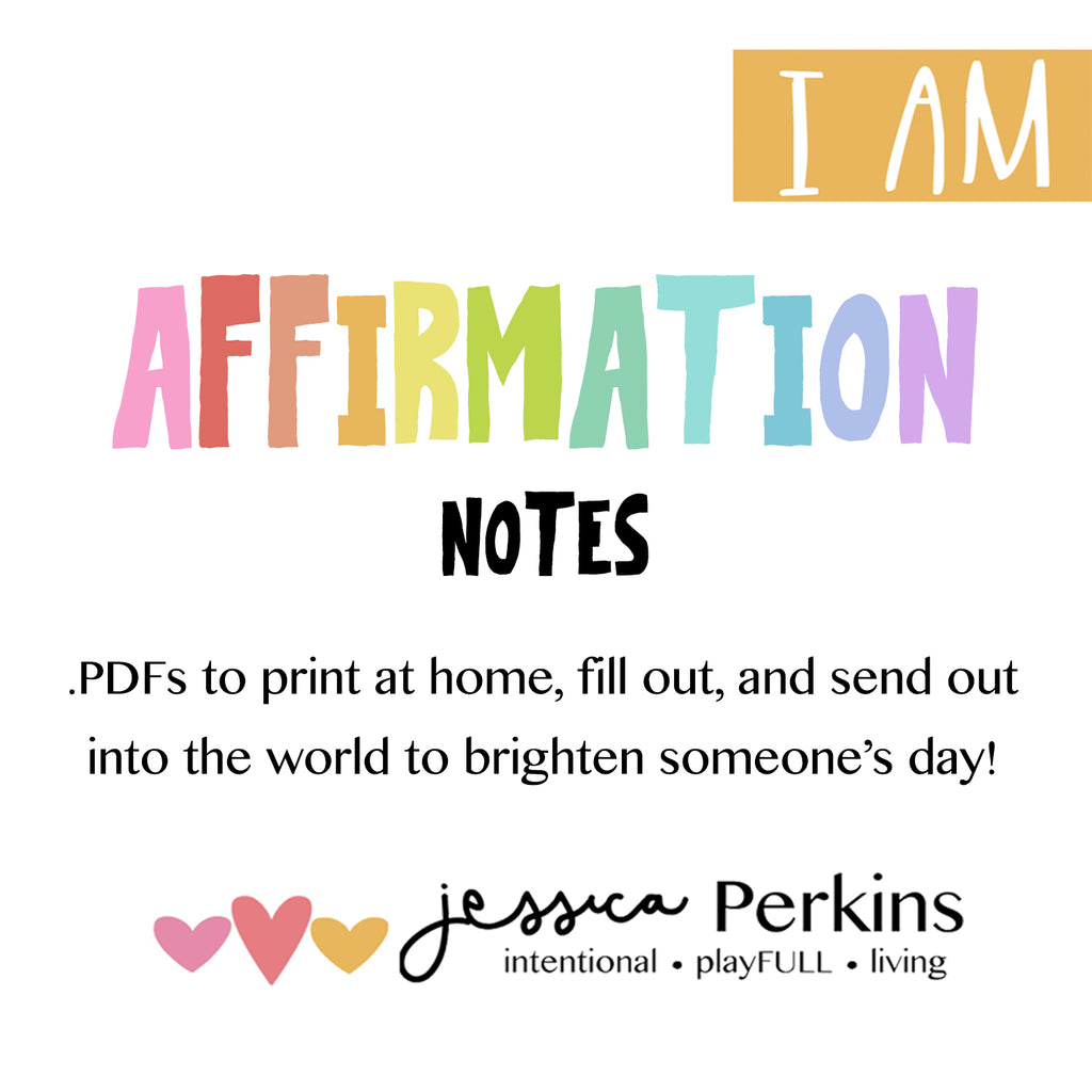 I AM - Blank - Affirmation Notes - Printable - .pdf