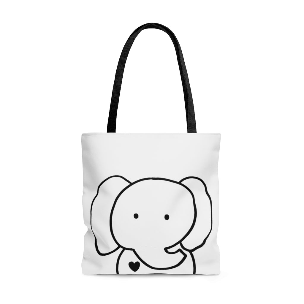 Elephant Original Artwork Graphic Tote Bag Reusable Bag