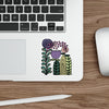 Vintage Lavender Flowers Die-Cut Stickers
