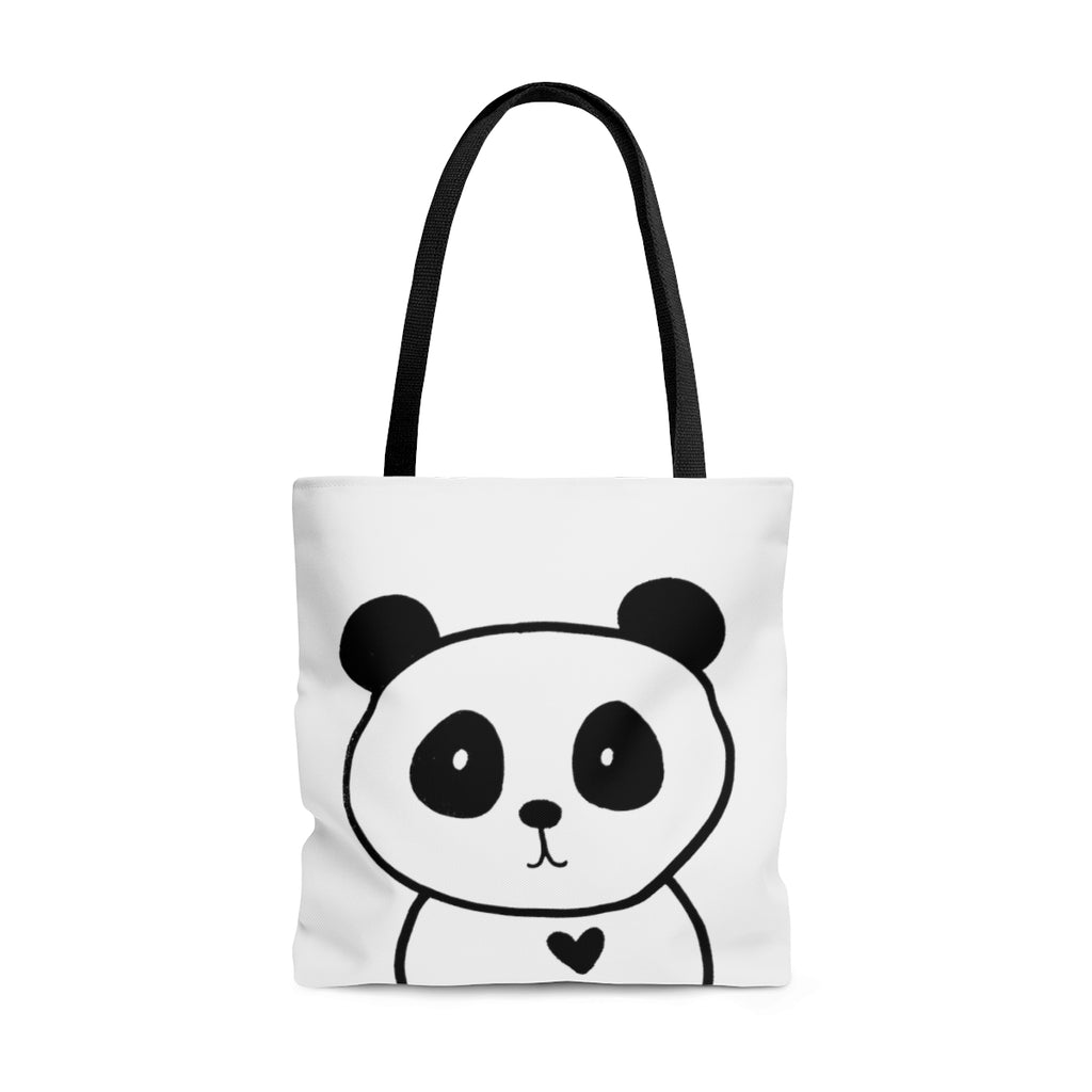 Panda Original Artwork Reusable Graphic Tote Bag