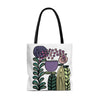 Vintage Lavender Flower Original Artwork Reusable Graphic Tote Bag