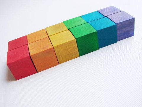 Wooden Toy - Rainbow Blocks