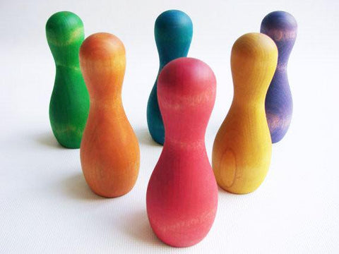 Wooden Toy - Rainbow Skittles